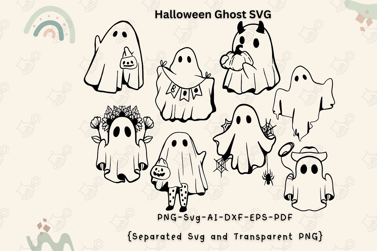 Halloween Ghost SVG, Ghost Town SVG, an Object Graphic by Cheerful World