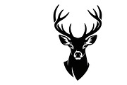 deer head wall mount silhouette, an Illustration by Amazin_art (Thumbnail 34 of 51)