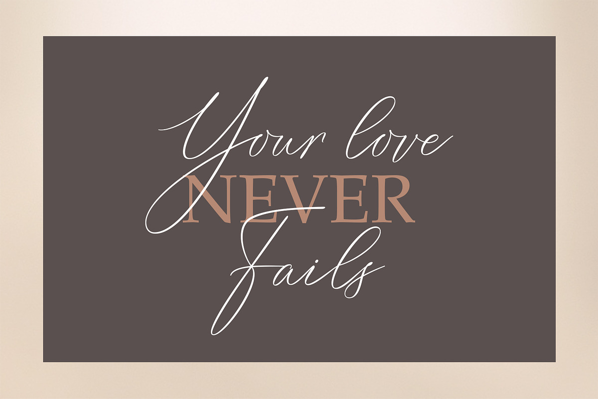 Vignette Signature Font preview 8