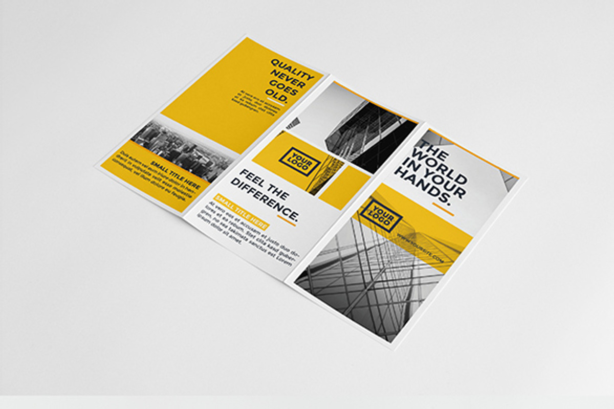 Yellow Architecture Trifold, a Brochure Template by Birka Studio (Photo 3 of 4)