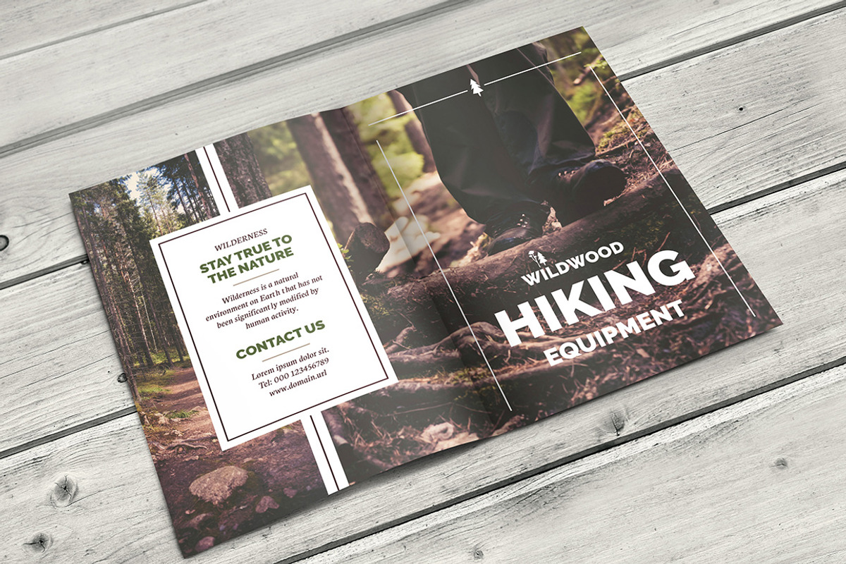 WILDWOOD bi-fold brochure, a Brochure Template by Mikko Lemola (Photo 5 of 6)