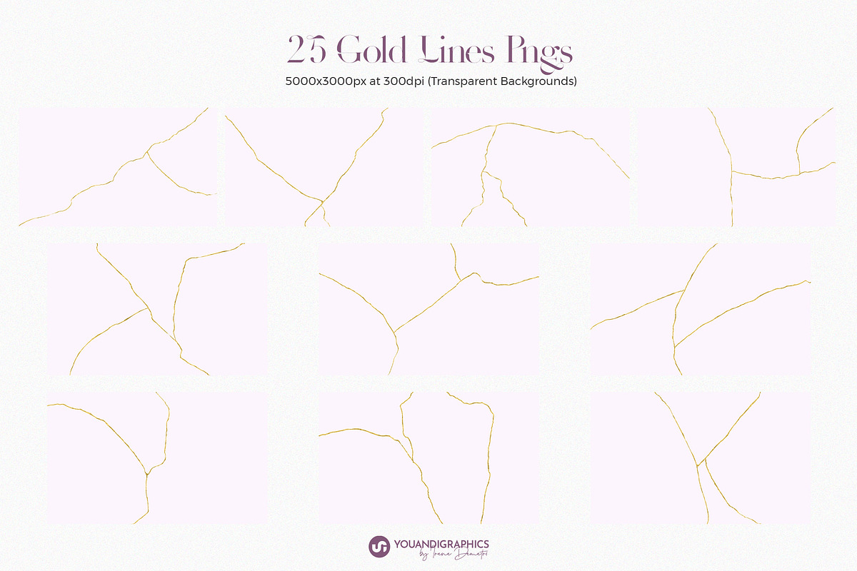Kintsugi Gradient Backgrounds, a Texture Graphic by Youandigraphics (Photo 15 of 17)