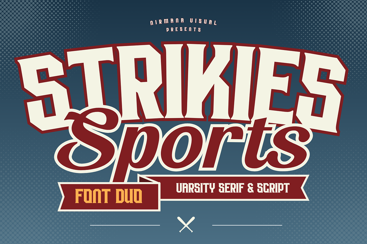 Strikies Sports - Logo Sports, a Slab Serif Font by Nirmana Visual (Photo 1 of 15)
