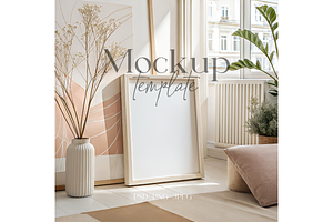 Bright Minimalist Frame Mockup, a Product Mockup by MockupWizard