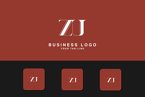 ZU, UZ Abstract Logo Design