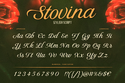 Stovina, a Script Font by Burntilldead (Thumbnail 5 of 12)