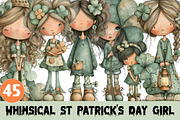 Whimsical St Patrick's Day Girl, a Graphic by CitraGraphics (Thumbnail 1 of 5)