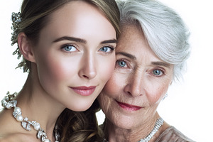 Mother and daughter embracing, representing family connection, l, a Photo by Studio ANNA