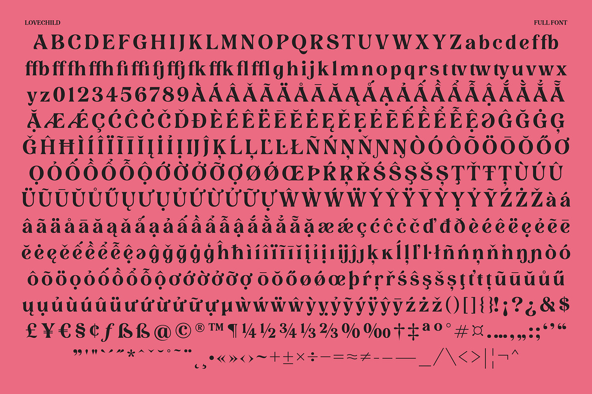 Lovechild, a Font by Simon Walker (Photo 10 of 10)