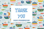 Nautical Dinosaur Clipart Bundle, an Animal Illustration by Poppymoondesign (Thumbnail 5 of 5)