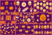 Halloween light clipart & patterns, a Seasonal Illustration by Carpet Tapete Pretzel (Thumbnail 3 of 14)