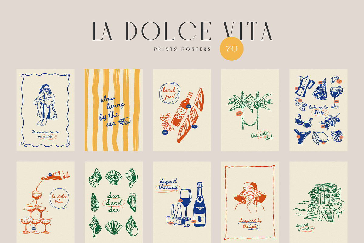 La Dolce Vita Prints Posters, an Object Graphic by iStar Design (Photo 3 of 13)