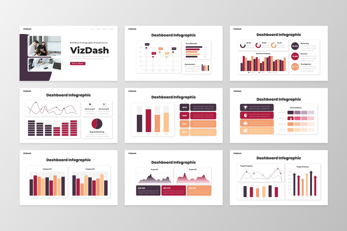 VisDash - Dashboard Infographic, a Presentation Template by ...
