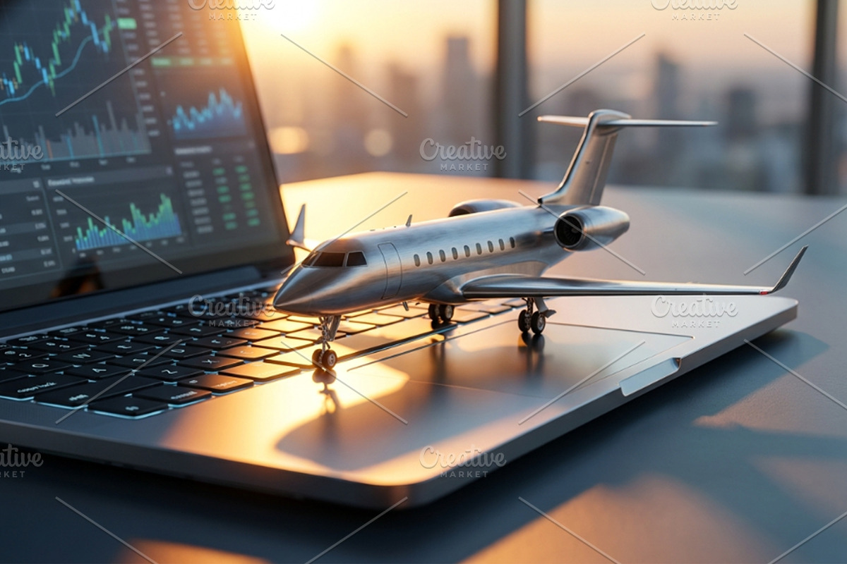 Model Airplane on Laptop keyboard, a Transportation Photo by nandinigraphics (Photo 1 of 2)