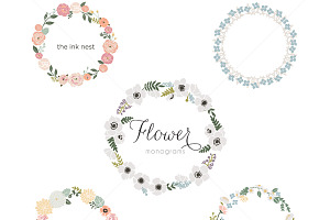 Flower Monograms EPS