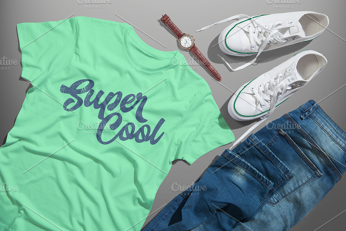 Men's Crew Neck T-shirt Mock-up, a Shirt Mockup by Mint Pixels (Photo 5 of 7)