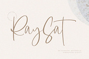Raysat - Elegant Signature, a Script Font by Masanis (Thumbnail 1 of 19)