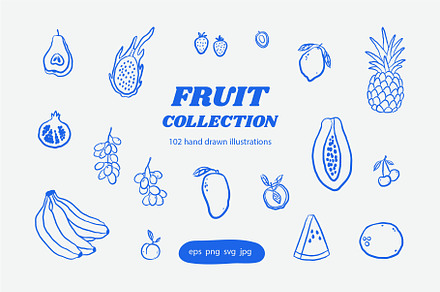Fruit collection, a Food Illustration by Sweet Corner