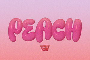 Purple Magic - 3D SVG Font