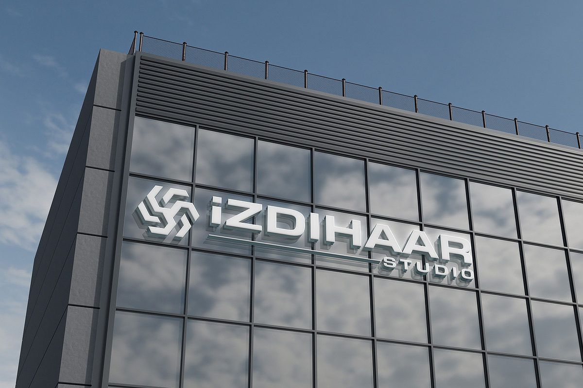 3D Logo Mockup on Building, an Advertising Mockup by Izdihaar_Studio
