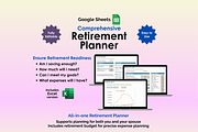 Retirement Planner - Google Sheets, an App Template by Ardent Workshop (Thumbnail 1 of 7)