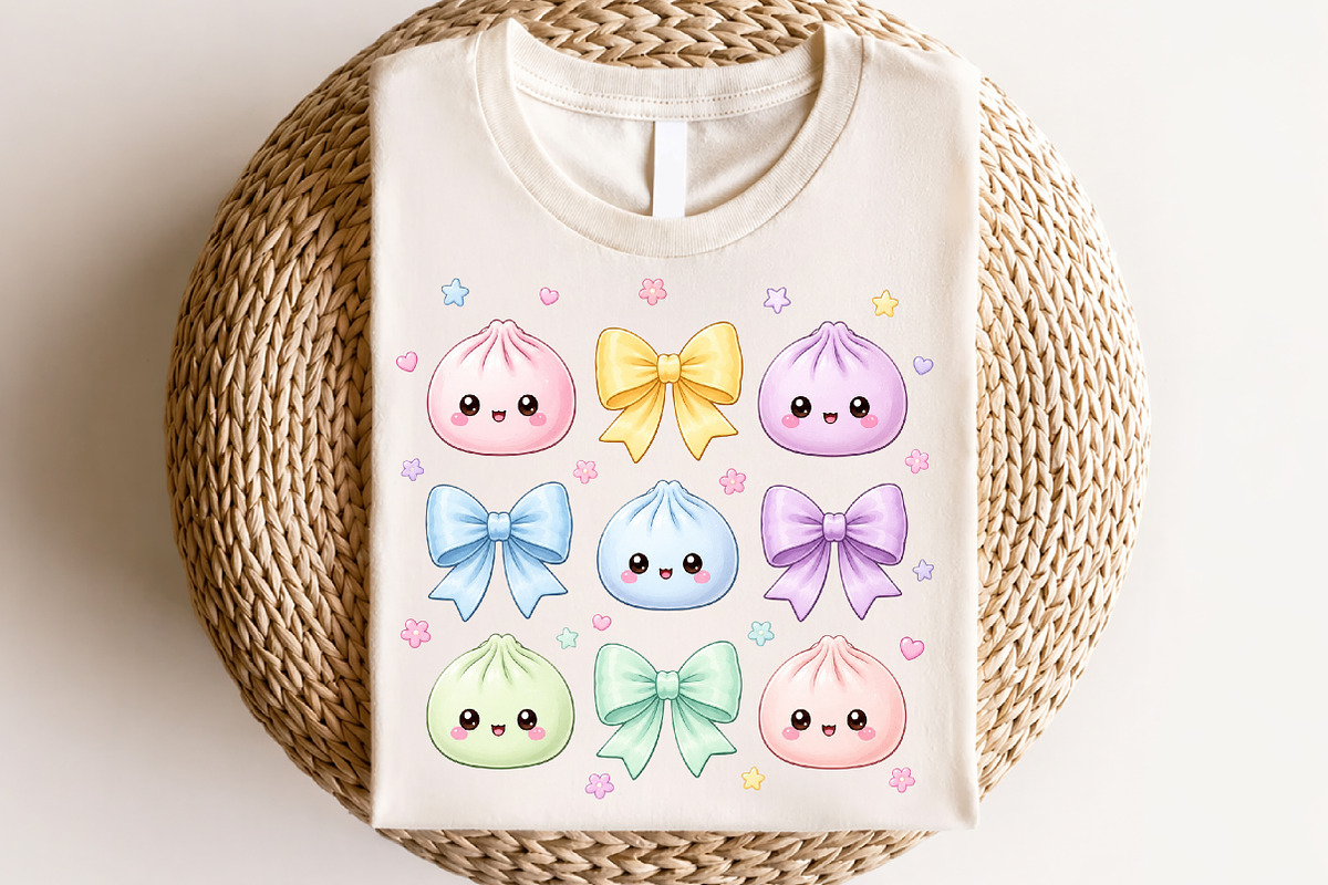 Preppy Dumpling Coquette PNG, a Seasonal Illustration by CraftArtStudio (Photo 4 of 4)