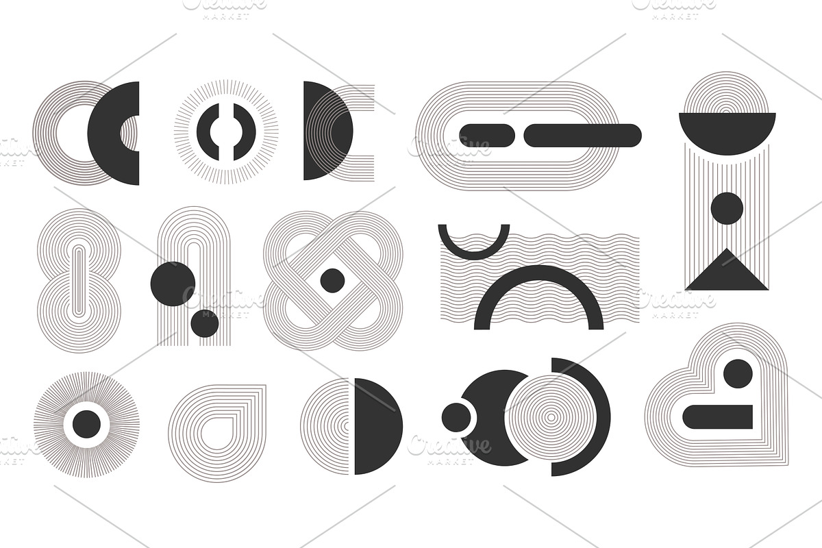 Aesthetic Contemporary Stripes, an Object Illustration by alexdndz