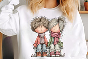 Sweet Pastel Valentine Couple PNG, an Illustration by SinaCreation (Thumbnail 2 of 11)