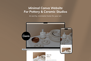 Earthy Ceramics & Pottery Website, a Landing Page Template by batang (Thumbnail 1 of 5)