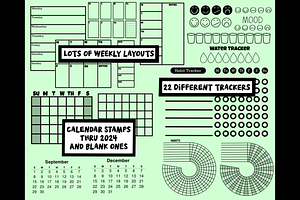 Bullet Journal Stamp Brush Bundle