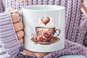 Vintage Dusty Rose Mother's Day, an Illustration by DreamCafeArt (Thumbnail 5 of 6)