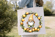 Whimsical Summer Gnome Clipart PNG, an Illustration by Canvas Craft (Thumbnail 7 of 7)