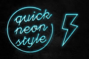Neon Pro text effect, a Layer Style Add-On by Evlogiev Studio (Thumbnail 1 of 6)
