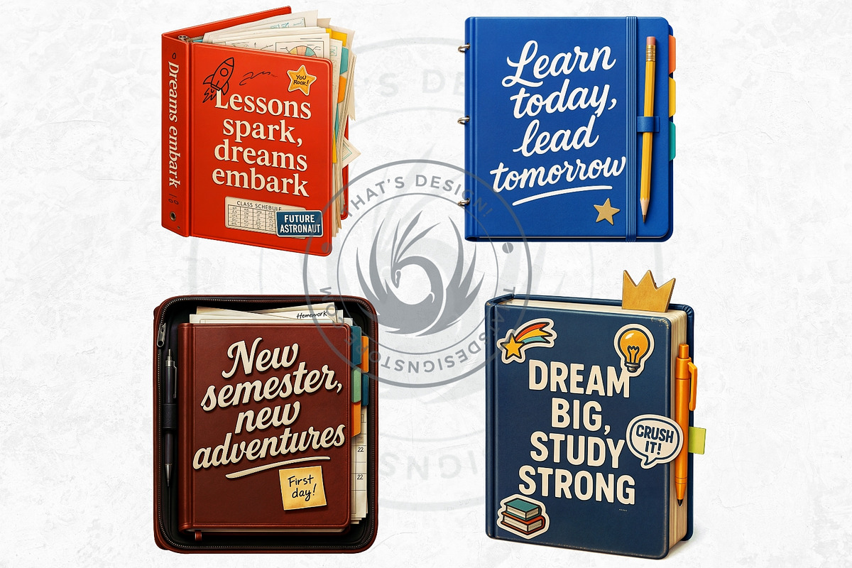 Back To school quotes Clipart Set, an Education Illustration by ThatsDesignArt (Photo 6 of 10)
