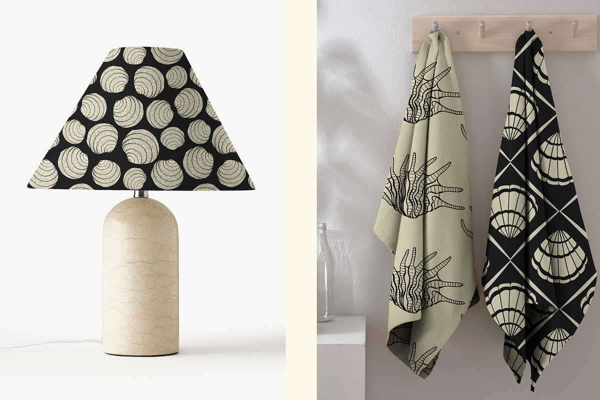 100 Seashell Vector Patterns, a Pattern Graphic by Andre_Eva (Photo 5 of 8)