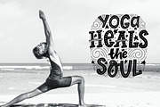 Hand lettering Yoga Posters, an Object Graphic by DariSmartArt (Thumbnail 9 of 11)