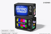 TV Mockup 2 Views, an Android Mockup by graphicsauce (Thumbnail 1 of 4)