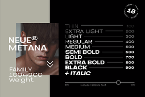 Neue Metana Font Family - 75% OFF