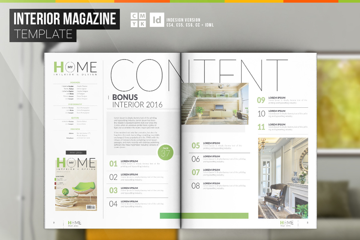 My Home – Interior Magazine Template, a Magazine Template by Radomir (Photo 2 of 13)