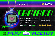 Seristic Y2K Display Typeface, a Font by graphicook (Thumbnail 10 of 16)