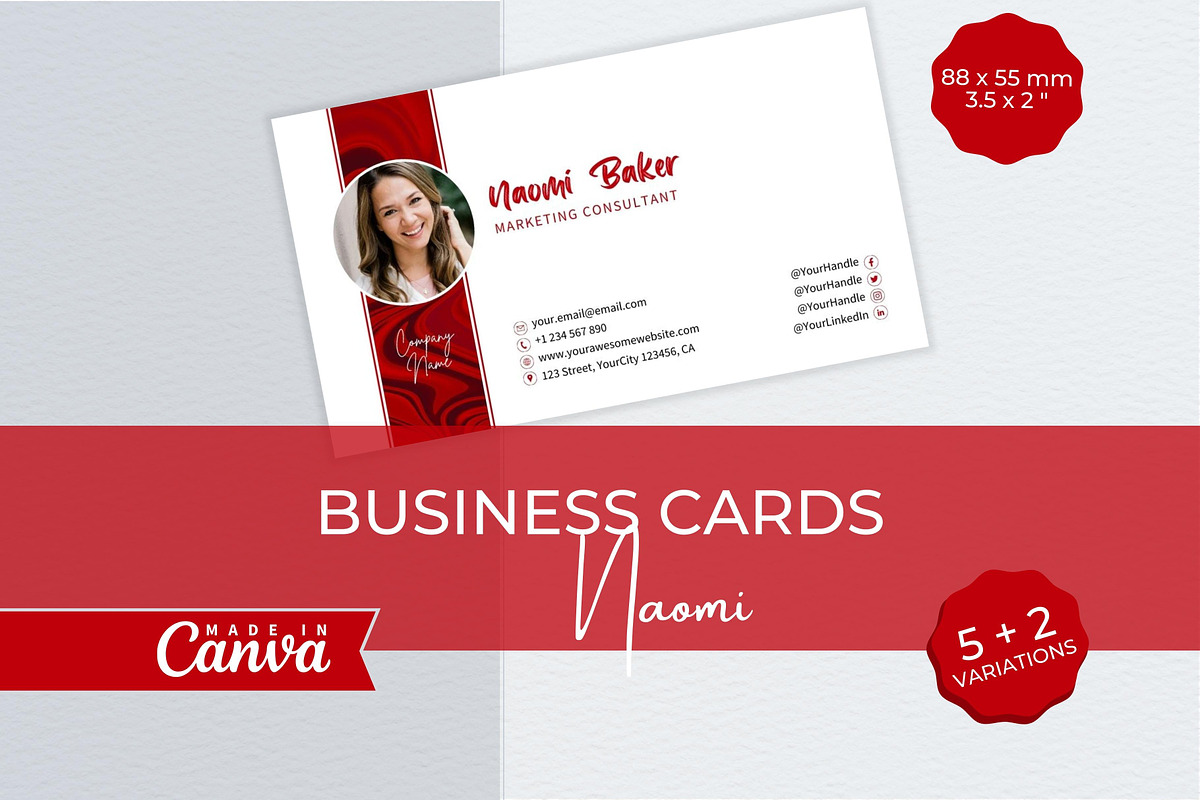 Professional Business Card Template, a Business Card Template by B2 Studio (Photo 1 of 11)