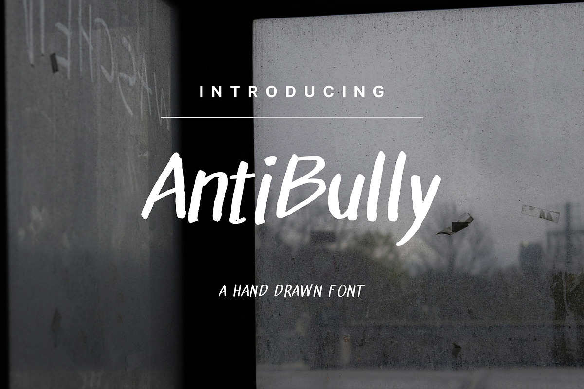 AntiBully Hand-Drawn Brush Font, a Handwritten Font by BeadyLab (Photo 1 of 5)