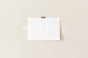 Mockup Landscape Art Print on Wall, a Graphic by HALFTOUNE