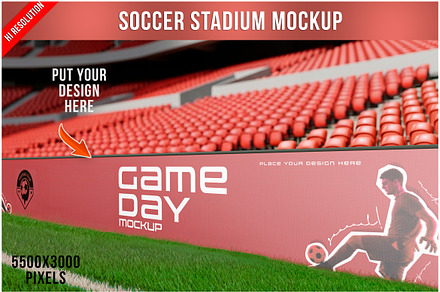 Stadium Advertising Mockup PSD, an Advertising Mockup by Bruno's Shop