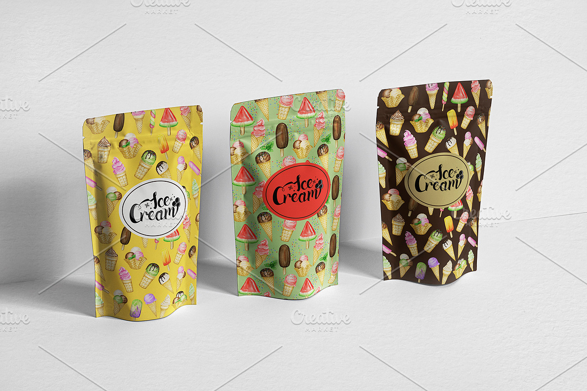 Ice Cream watercolor clipart, an Object Graphic by svetlanaARTdreams (Photo 11 of 11)