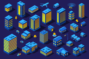 The night smart design kit city, an Object Graphic by AlexZeL