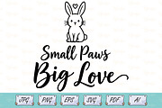 Small Paws Big Love Bunny Art, an Object Illustration by Ghagra (Thumbnail 1 of 7)