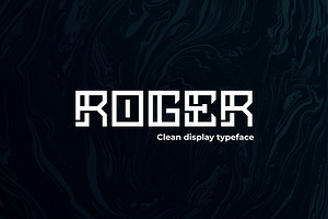 Roger - Display typeface