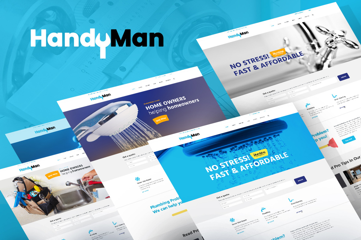 Handyman Repair & Maintenance Theme, a WordPress Template by ThemeREX (Photo 1 of 5)