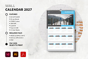 Minimalist Wall Calendar 2027 - A3, a Stationery Template by MstArtwork (Thumbnail 1 of 5)